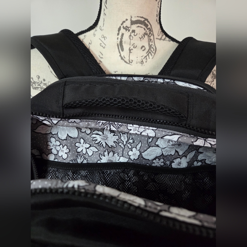 Vera Bradley Black Recycled Backpack - Picture 6 of 13